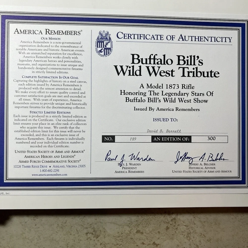 BUFFALO BILL'S WILD WEST: AN AMERICAN‎ LEGEND SIGNED LIMITED EDITION BOOK NR